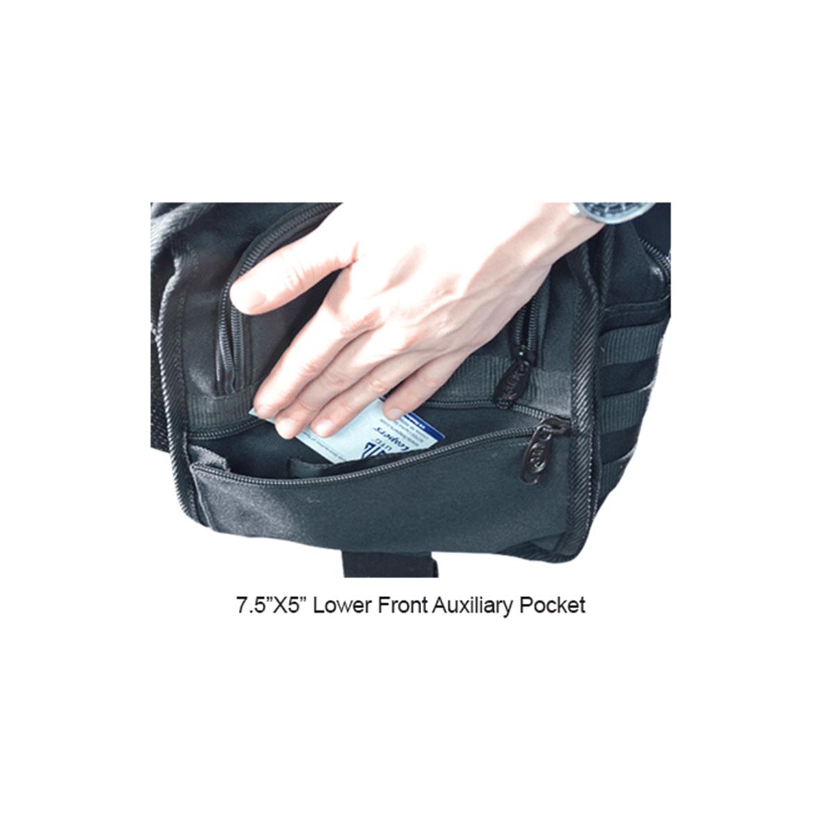 UTG Scout Messenger Bag Detailansicht Faecher quadratisch