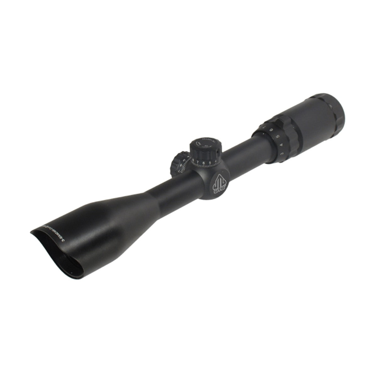UTG 3-9X40 TF2 Scope Mil-dot mit Ringen Vollansicht