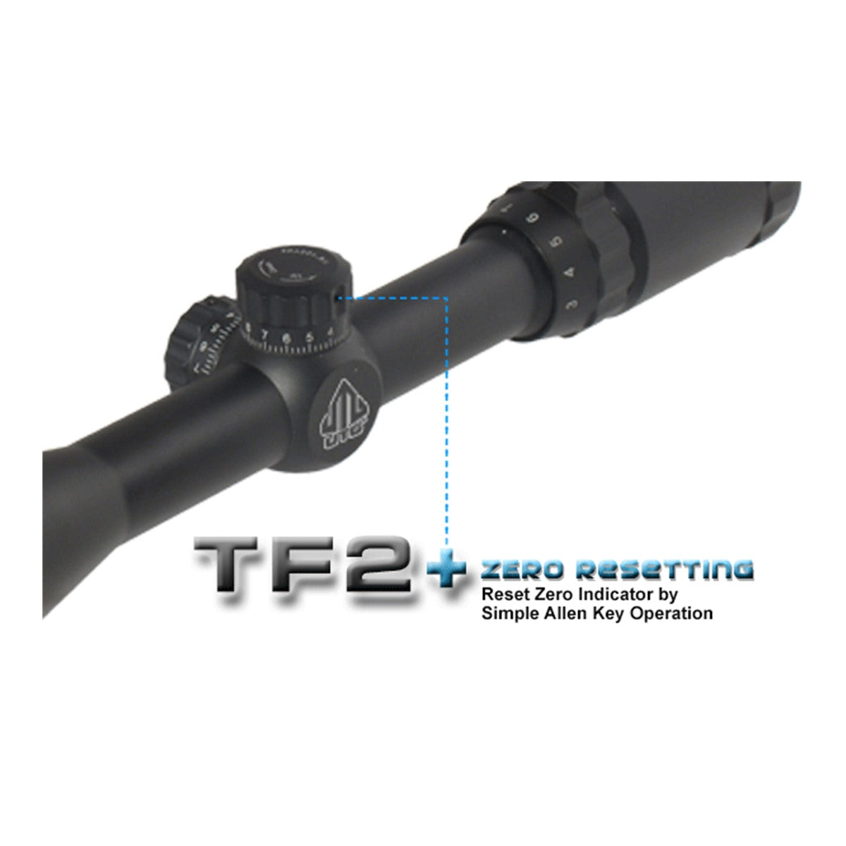 UTG 3-9X40 TF2 Scope Turm Detail