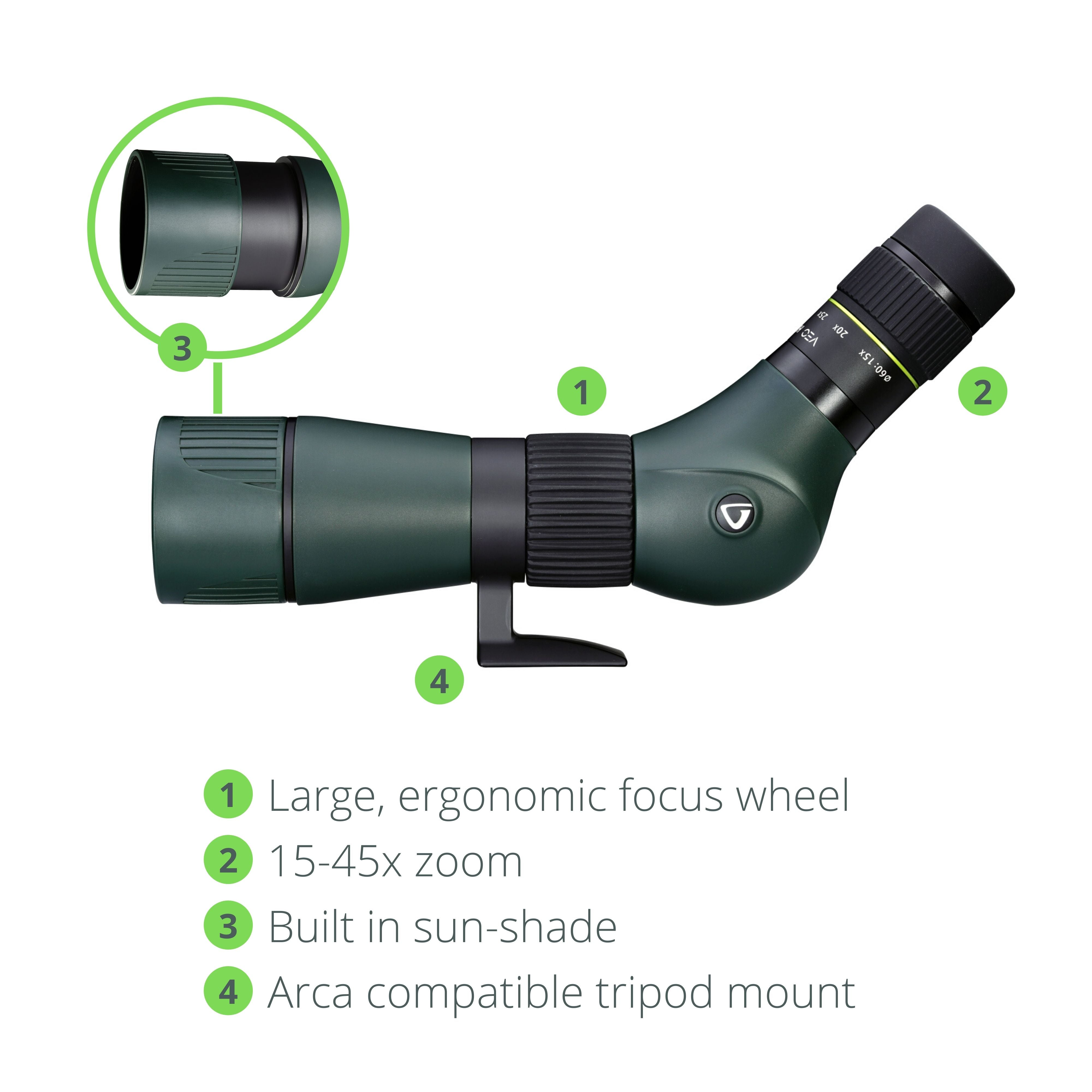 Vanguard VEO HD 60A – Seitenansicht