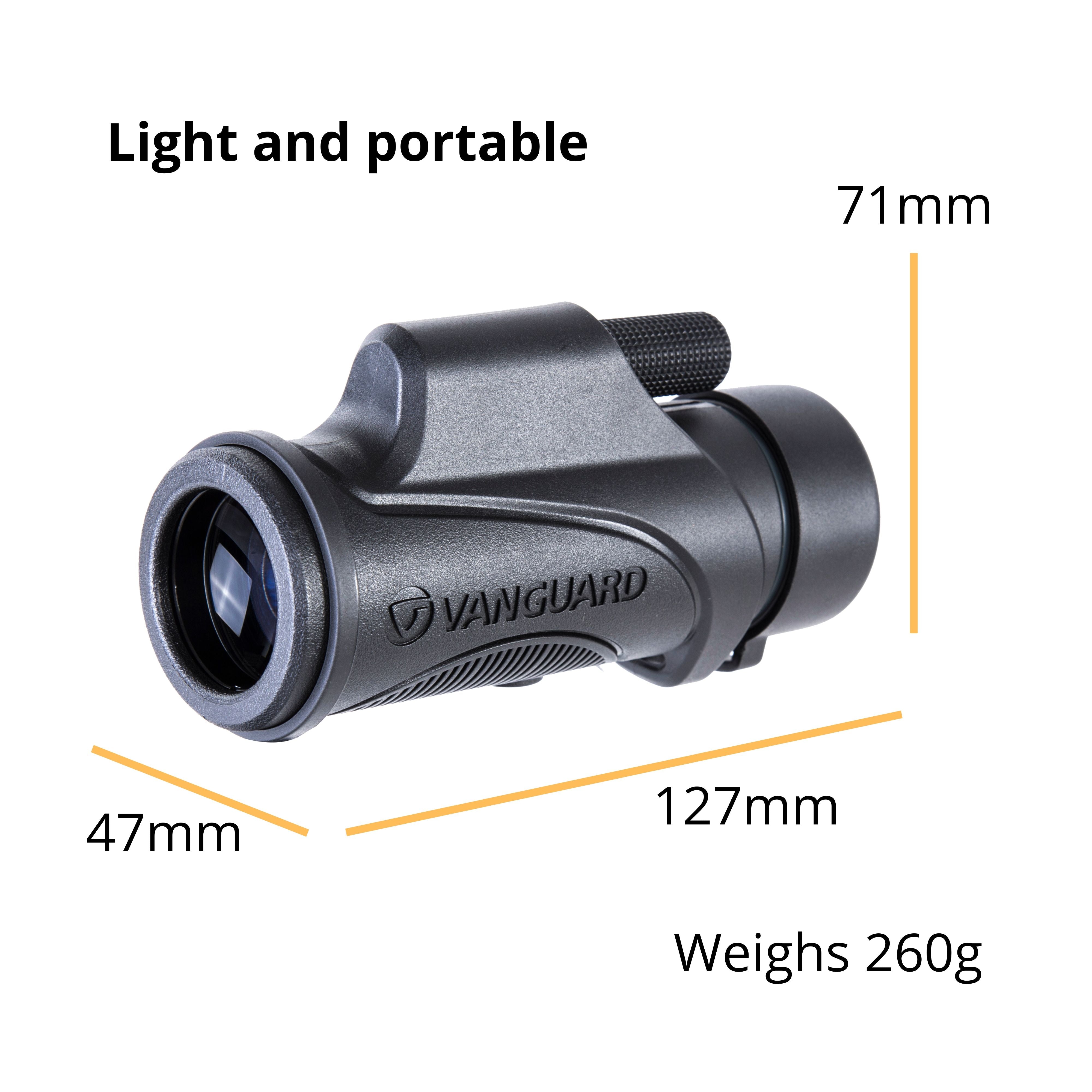 Vanguard VESTA 8320M 8x32 Monokular Seitenansicht