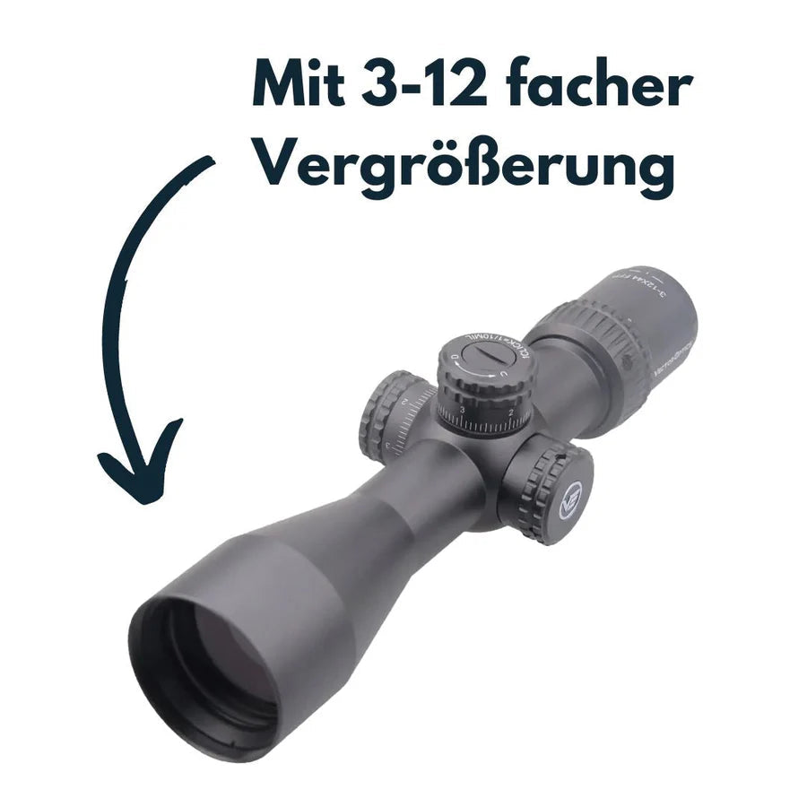 VectorOpticsVector Optics SCFF - 21 Veyron 3 - 12x44FFP - Black Raptor