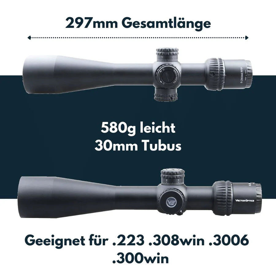 VectorOpticsVector Optics SCFF - 23 Veyron 6 - 24x44 FFP - Black Raptor