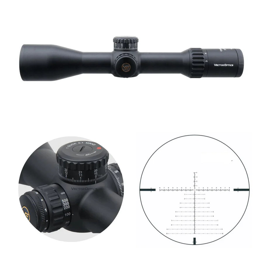 VectorOpticsVector Optics SCFF - 28 - Continental x6 3 - 18x50 FFP VCT - 34FFP (34 mm) - Black Raptor