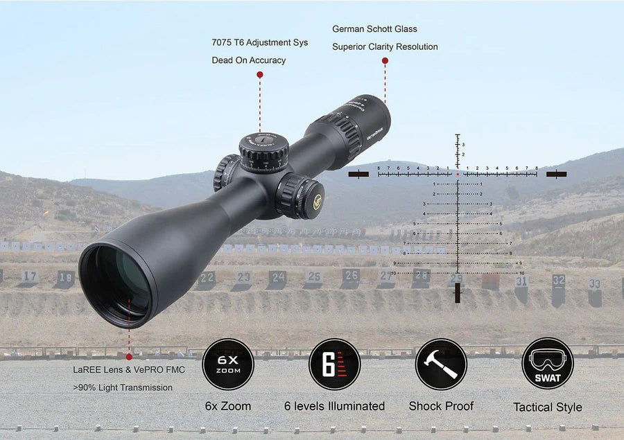 Vector Optics SCFF - 29 - Continental x6 4 - 24x56 FFP VCT - 34FFP (34 mm) - Black Raptor