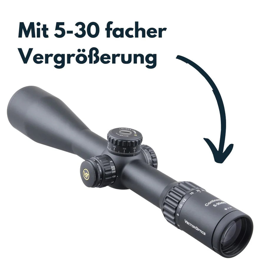 VectorOpticsVector Optics SCFF - 30 Continental x6 5 - 30x56FFP VCT - 34 - Black Raptor