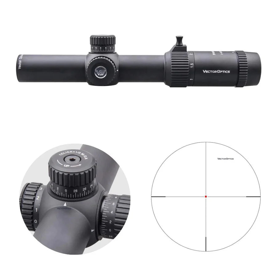 VectorOpticsVector Optics SCOC - 03II Forester 1 - 5x24SFP GenII - Black Raptor