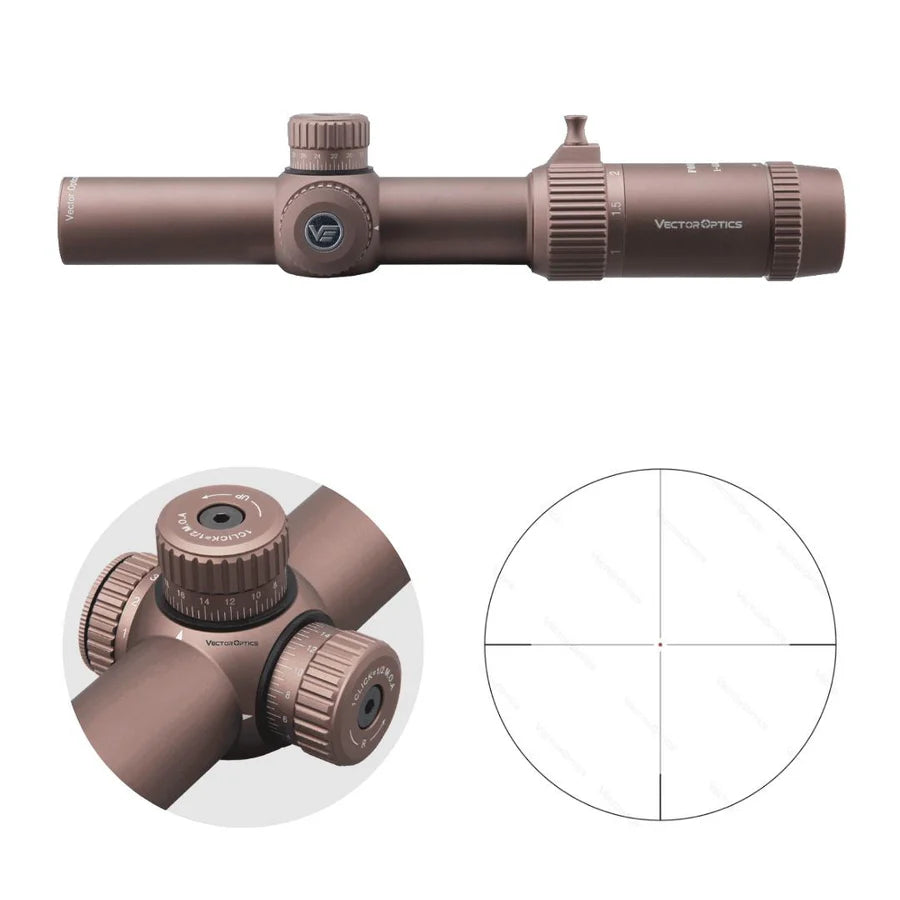 VectorOpticsVector Optics SCOC - 32 Forester 1 - 5x24 GenII Coyote FDE - Black Raptor