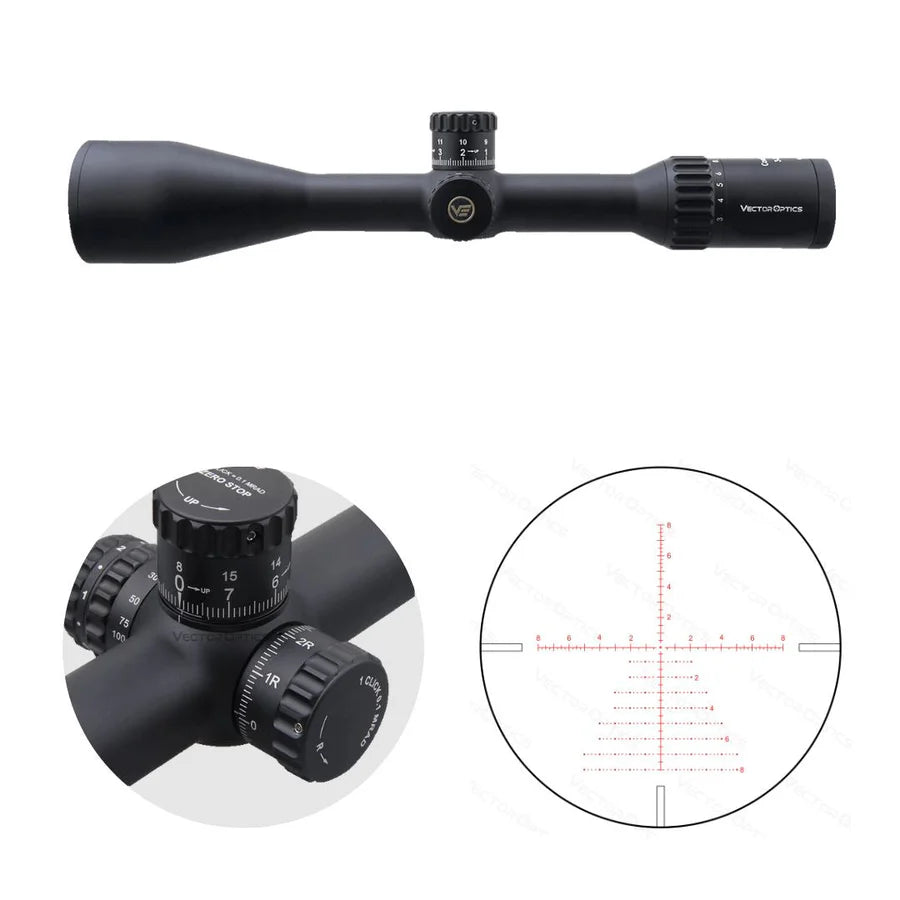 VectorOpticsVector Optics SCOL - T50 Continental x8 3 - 24x56 ED SFP Tactical - Black Raptor