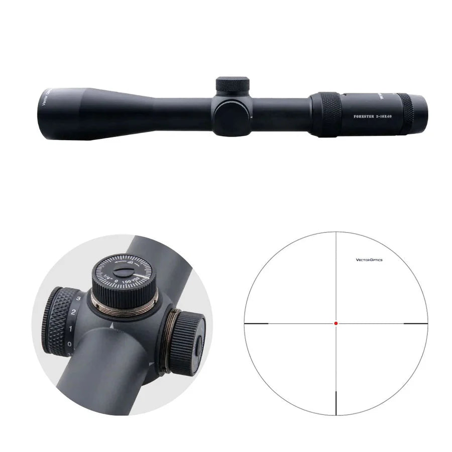 VectorOpticsVector Optics SCOM - 02 Forester 2 - 10x40 - Black Raptor