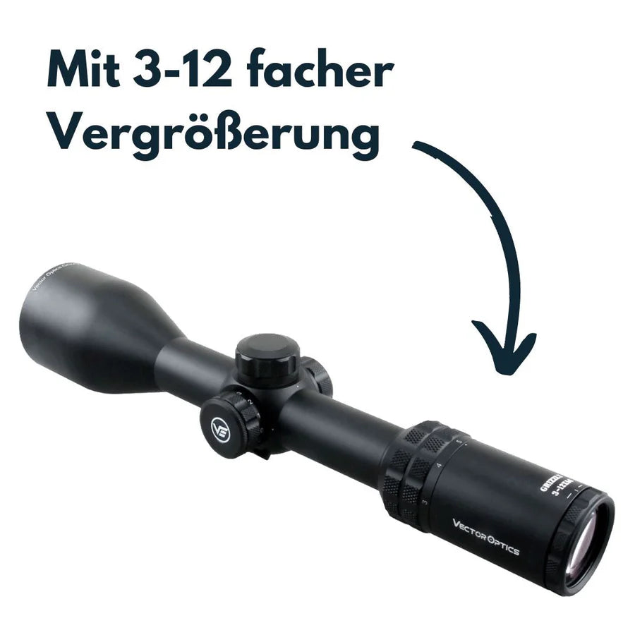 VectorOpticsVector Optics SCOM - 09 Grizzly 3 - 12x56SFP - Black Raptor