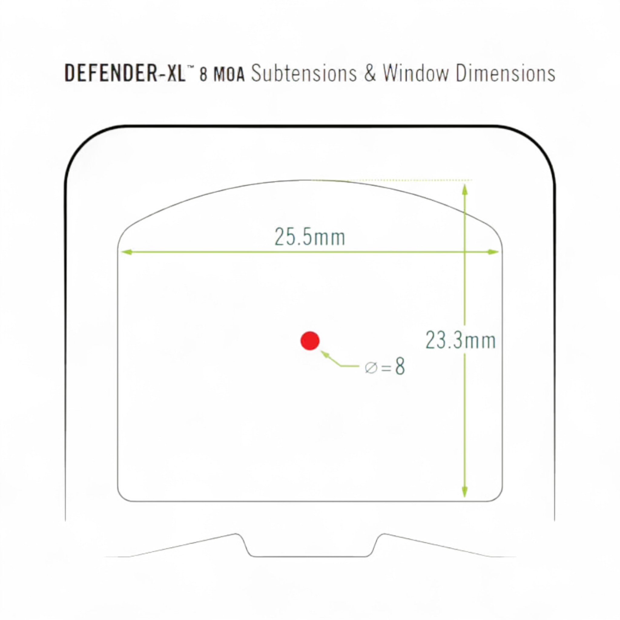 Vortex Defender XL Red Dot 8 MOA