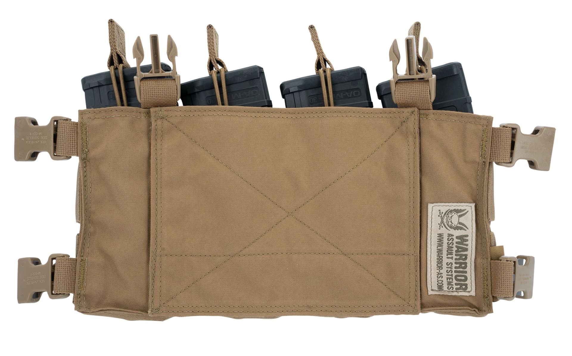 Warrior Pathfinder Chest Rig Coyote – Rückseite, Magazine nicht enthalten