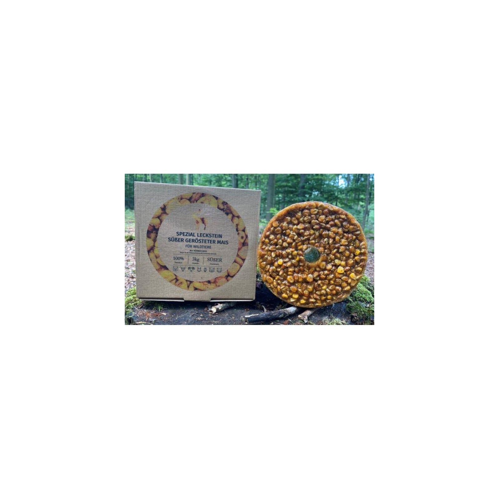 Wildlutscher Spezial Leckstein Gerösteter Mais 3 kg