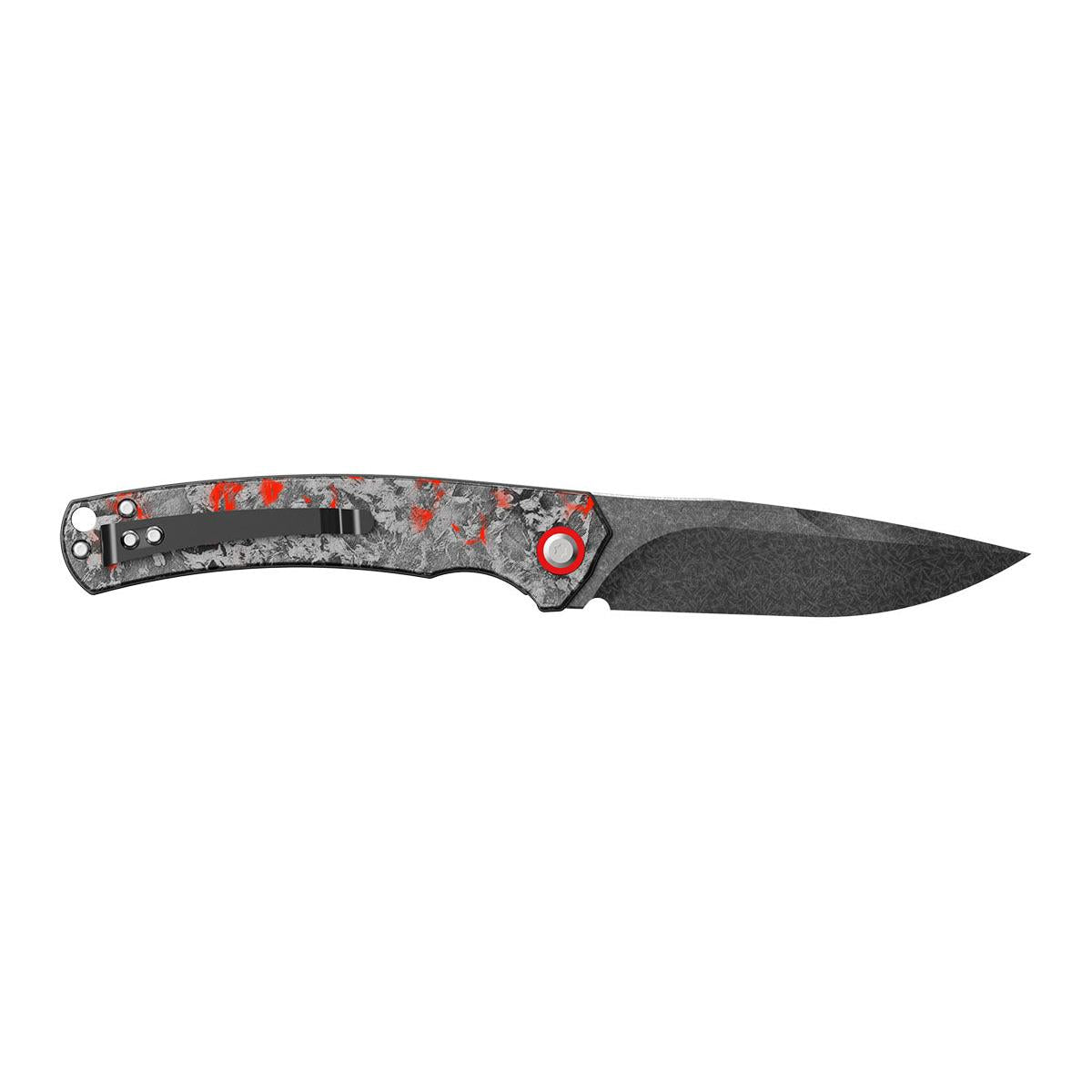 WOLFSKRIEGER Draupnir Klappmesser CPM-S35VN Carbonfasergriff