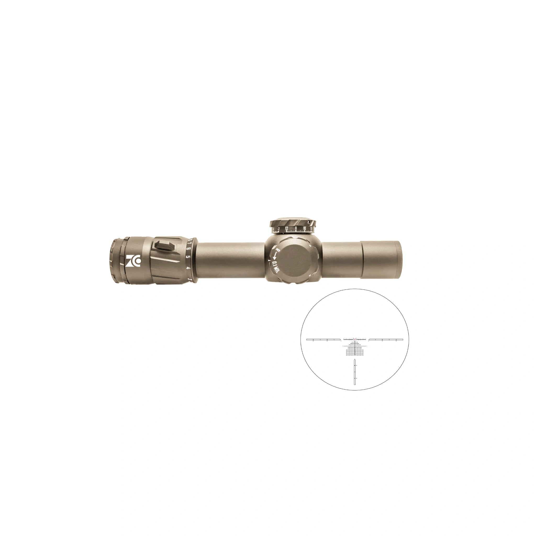 ZCO ZC210 2–10×30 DMR FDE – Gesamtansicht mit DMR-Absehen