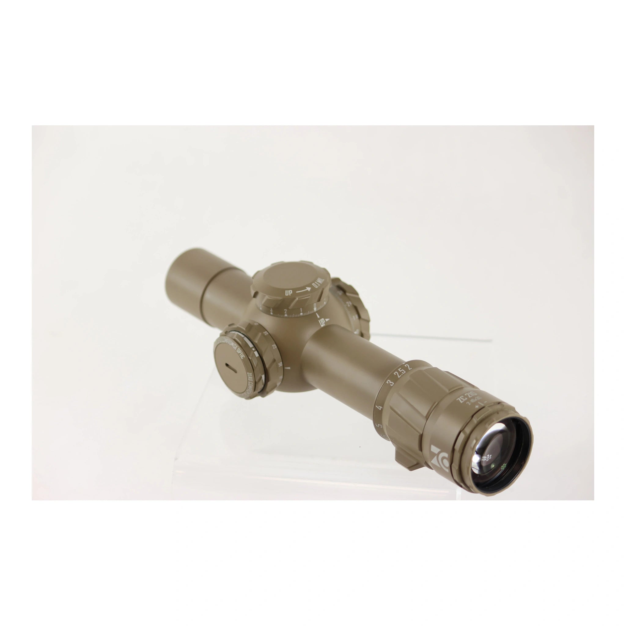 ZCO ZC210 2–10×30 HTR FDE – schräge Okularansicht