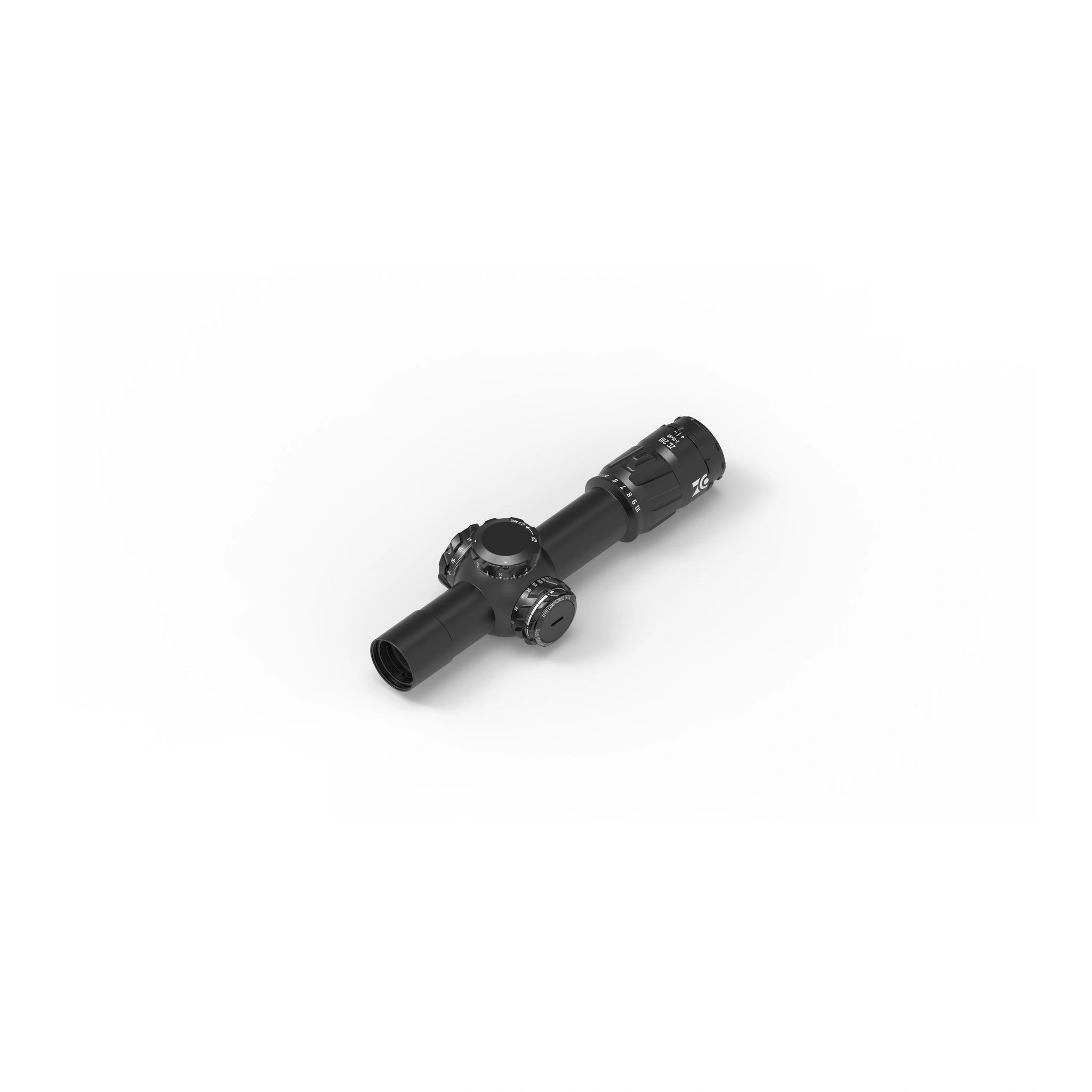 ZCO ZC210 2–10×30 SAN‑1 Schwarz – schräge Seitenansicht